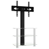 vidaXL TV-Eckregal mit 3 Ablagen für 32-70 Zoll...