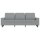 vidaXL 3-Sitzer-Sofa Hellgrau 180 cm Stoff