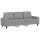 vidaXL 3-Sitzer-Sofa Hellgrau 180 cm Stoff