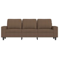 vidaXL 3-Sitzer-Sofa Braun 180 cm Stoff