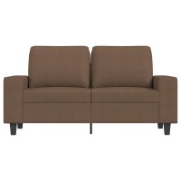 vidaXL 2-Sitzer-Sofa Braun 120 cm Stoff