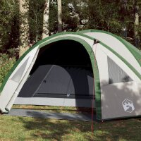 vidaXL Campingzelt 4 Personen Grün 300x250x132 cm...