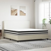 vidaXL Matratze Taschenfederkern Mittel 200x200 cm