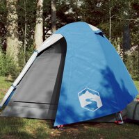 vidaXL Campingzelt 2 Personen Blau 254x135x112 cm 185T Taft