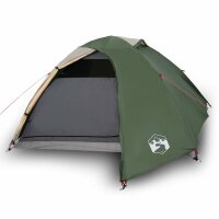 vidaXL Campingzelt 4 Personen Grün 267x272x145 cm...