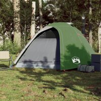 vidaXL Campingzelt 4 Personen Gr&uuml;n 267x272x145 cm 185T Taft