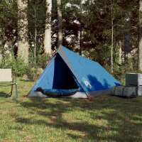 vidaXL Campingzelt 2 Personen Blau 200x120x88/62 cm 185T Taft