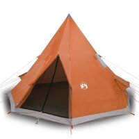 vidaXL Campingzelt 4 Personen Grau & Orange...