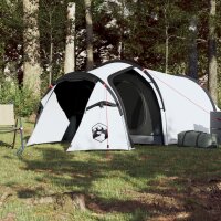 vidaXL Campingzelt 4 Personen Weiß 360x135x105 cm 185T Taft