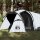 vidaXL Campingzelt 4 Personen Weiß 360x135x105 cm 185T Taft