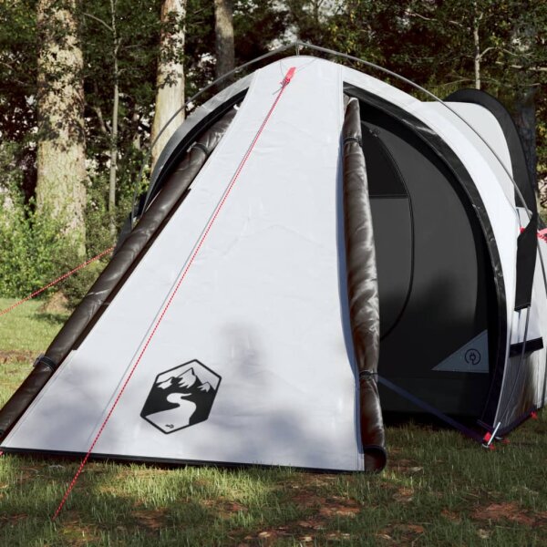 vidaXL Campingzelt 2 Personen Wei&szlig; 320x140x120 cm 185T Taft