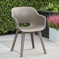 Keter Gartenst&uuml;hle Akola 2 Stk. Cappuccino-Braun