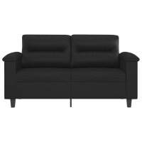 vidaXL 2-Sitzer-Sofa Schwarz 120 cm Kunstleder