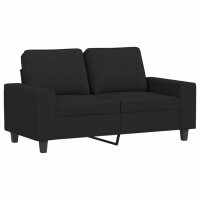 vidaXL 2-Sitzer-Sofa Schwarz 120 cm Stoff