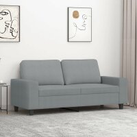 vidaXL 2-Sitzer-Sofa Hellgrau 140 cm Stoff