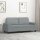 vidaXL 2-Sitzer-Sofa Hellgrau 140 cm Stoff