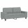 vidaXL 2-Sitzer-Sofa Hellgrau 140 cm Stoff