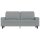 vidaXL 2-Sitzer-Sofa Hellgrau 140 cm Stoff