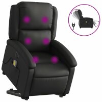 vidaXL Massagesessel mit Aufstehhilfe Elektrisch Schwarz...