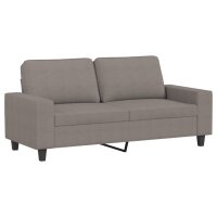 vidaXL 2-Sitzer-Sofa Taupe 140 cm Stoff