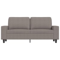 vidaXL 2-Sitzer-Sofa Taupe 140 cm Stoff