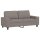 vidaXL 2-Sitzer-Sofa Taupe 140 cm Stoff