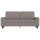 vidaXL 2-Sitzer-Sofa Taupe 140 cm Stoff