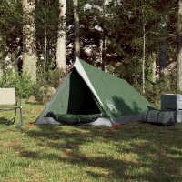 vidaXL Campingzelt 2 Personen Grün 200x120x88/62 cm 185T Taft