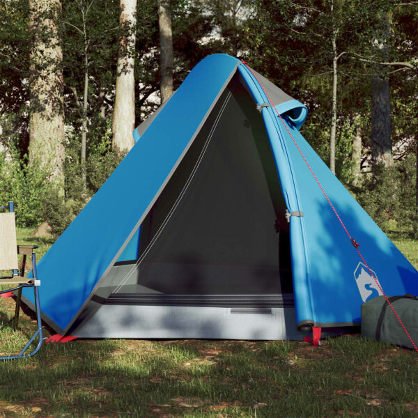 vidaXL Campingzelt 2 Personen Blau 267x154x117 cm 185T Taft