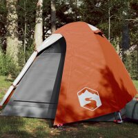 vidaXL Campingzelt 2 Personen Grau & Orange...