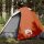 vidaXL Campingzelt 2 Personen Grau & Orange 254x135x112 cm 185T Taft