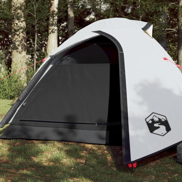 vidaXL Campingzelt 2 Personen Wei&szlig; 264x210x125 cm 185T Taft