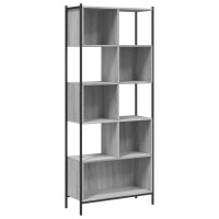 vidaXL Bücherregal Grau Sonoma 72x28x172 cm...