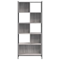 vidaXL B&uuml;cherregal Grau Sonoma 72x28x172 cm Holzwerkstoff