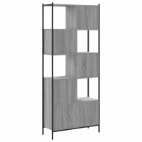 vidaXL B&uuml;cherregal Grau Sonoma 72x28x172 cm Holzwerkstoff