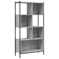 vidaXL B&uuml;cherregal Grau Sonoma 72x28x172 cm Holzwerkstoff