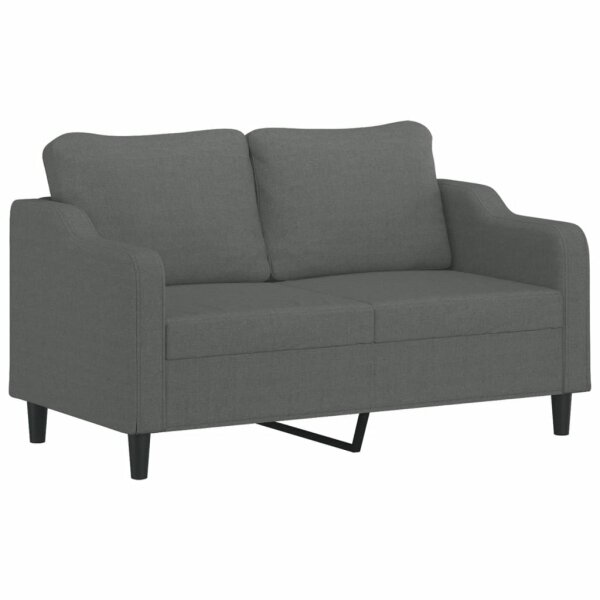 vidaXL 2-Sitzer-Sofa Dunkelgrau 140 cm Stoff