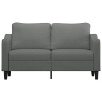 vidaXL 2-Sitzer-Sofa Dunkelgrau 140 cm Stoff