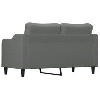 vidaXL 2-Sitzer-Sofa Dunkelgrau 140 cm Stoff