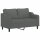 vidaXL 2-Sitzer-Sofa Dunkelgrau 140 cm Stoff