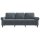 vidaXL 3-Sitzer-Sofa Dunkelgrau 180 cm Samt