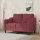 vidaXL 2-Sitzer-Sofa Weinrot 120 cm Stoff