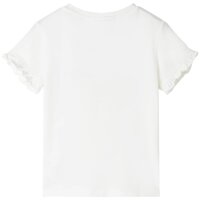 Kinder-T-Shirt Ecru 128