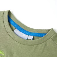 Kinder-Kurzarmshirt Helles Khaki 104