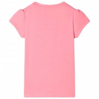 Kinder-T-Shirt Neonrosa 116