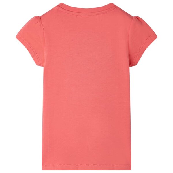 Kinder-T-Shirt Korallenrosa 116