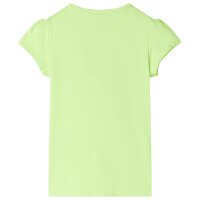 Kinder-T-Shirt Neongelb 104