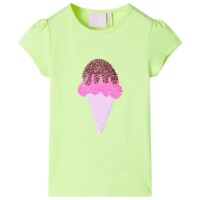 Kinder-T-Shirt Neongelb 104