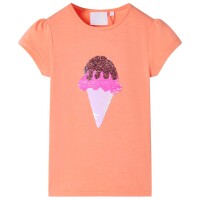 Kinder-T-Shirt Neonorange 92