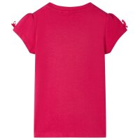 Kinder-T-Shirt Knallrosa 140